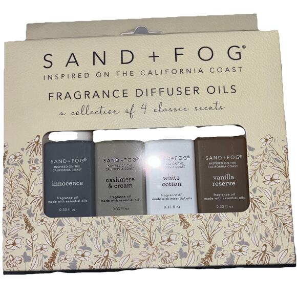 Sand + Fog Diffuser Oils Vanilla Reserve Innocence White Cotton Cashmere & Cream - Picture 1 of 5